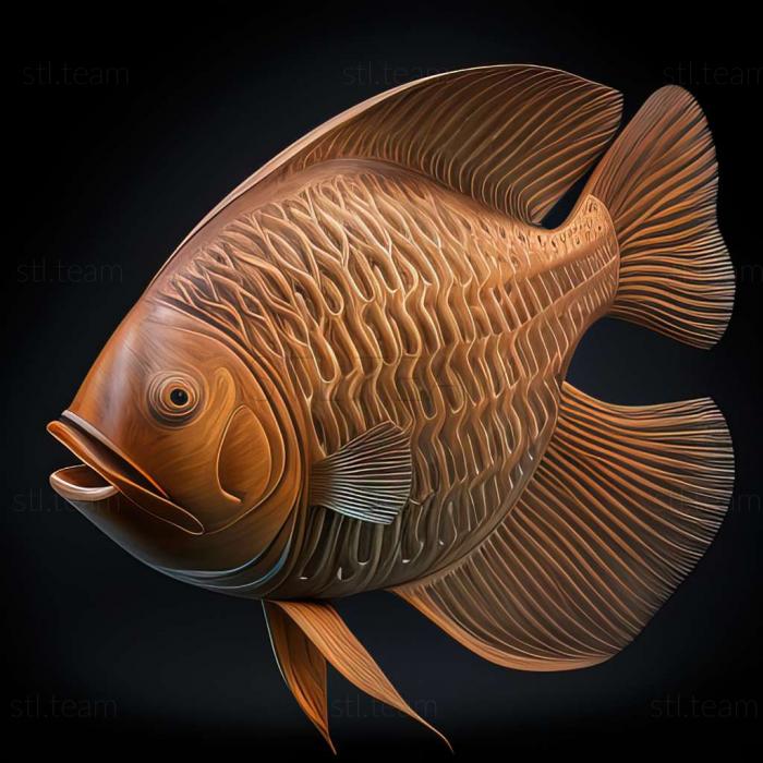 3D модель Нитчатая рыба гурами (STL)